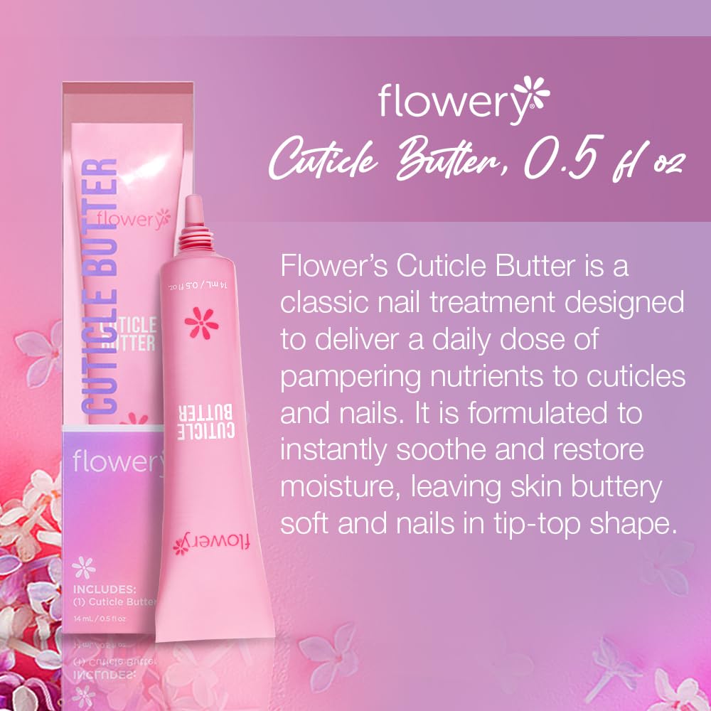 Flowery Cuticle Butter, Nourishing Nail Care Wonder, 14ml