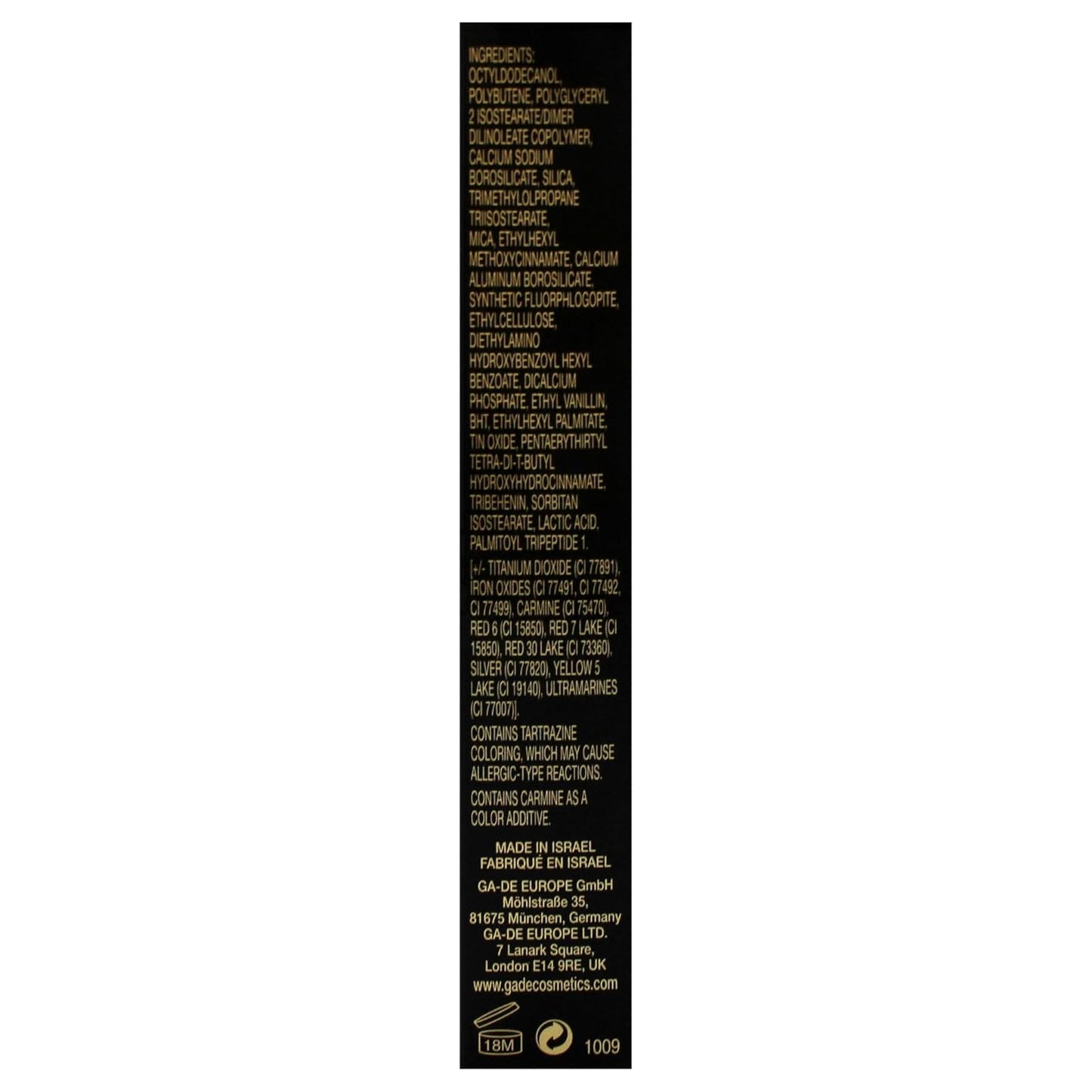 GA-DE Crystal Lights Lip Gloss, 823 - Enriched with Light-Reflecting Crystal Pearls - Smooth Silky, Rich Color - Moisturizes and Adds Shine - 0.2 oz