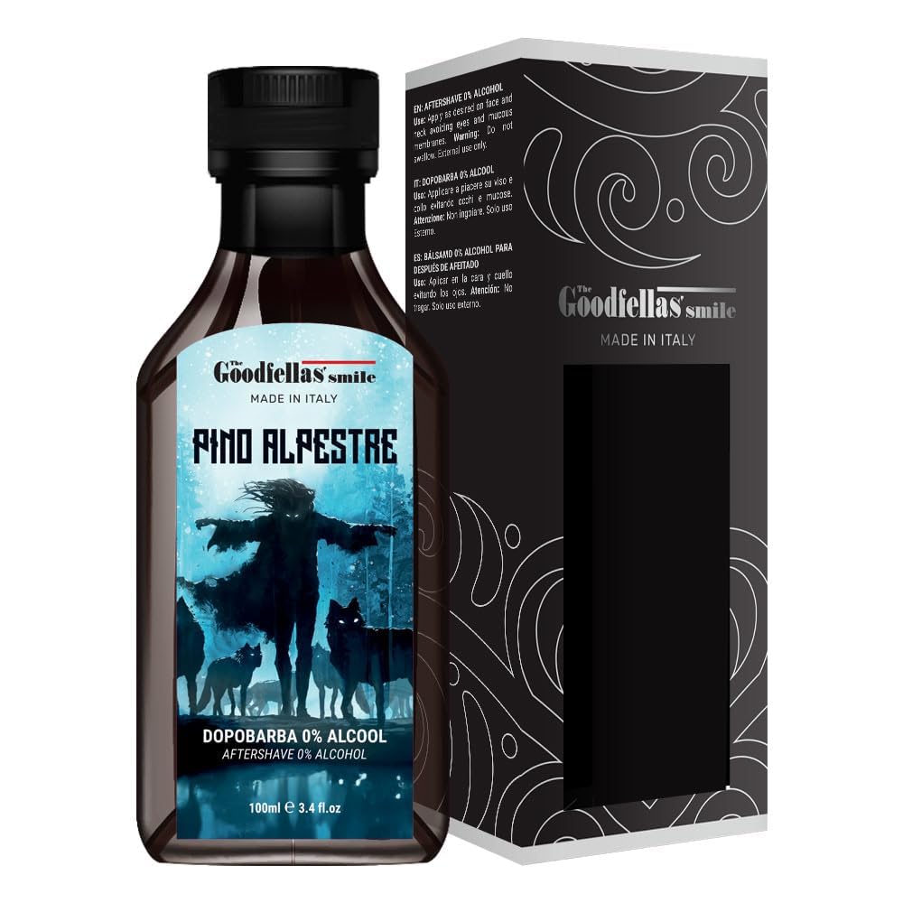 The Goodfellas' smile Soothing Alcohol-Free Aftershave Splash/Tonic, Made in Italy, 100 ml, 3.38 oz (Alpine Pine/Pino Alpestre)