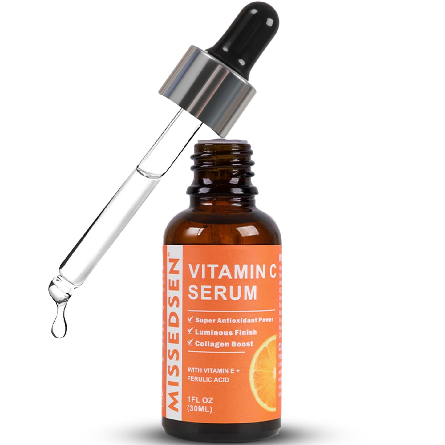 Vitamin C Serum for Face with Vitamin E & Ferulic Acid, Smoothes Wrinkles,Improves Elasticity,Firms Skin 1 Oz for Face Care, Daily Use
