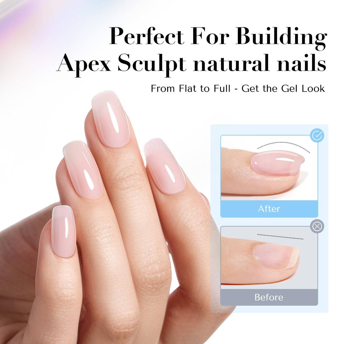 AZUREBEAUTY Natural Top Coat Nail Polish – Clear, Quick Dry, Long Lasting, Glossy Shine, Air Dry Formula, Smooth Finish, Nail Lacquer for Manicure & Nail Art, Salon-Quality