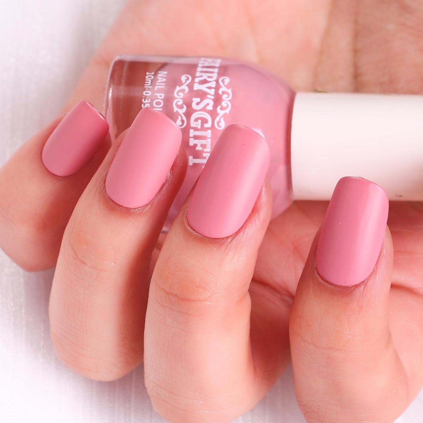 Major Dijit Matte Nail Polish Air Dry Nail Art Varnish (Cherry Pink, 10 ML)