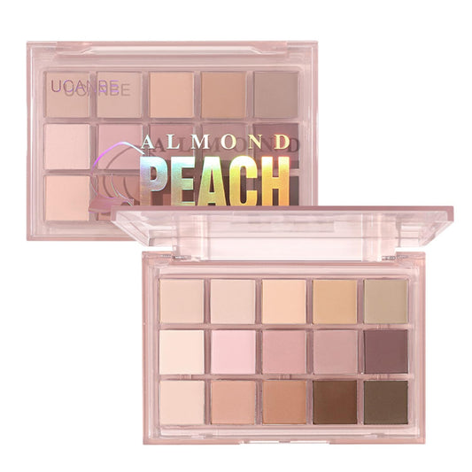 UCANBE Neutral Matte Eyeshadow Palette, 15 Colors Nude Taupe Rose Brown Eye Makeup Pallet, Natural Warm Tone High Pigmented Blendable & Buildable Sombras De Ojos Gift Kit