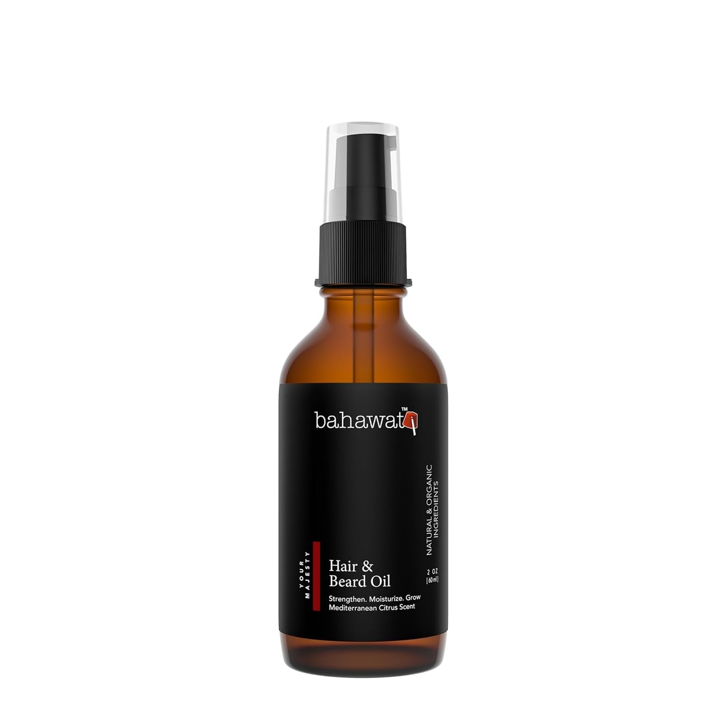 Premium Beard Oil Conditioner & Softener - Your Majesty- 2 ounce - Beard Itch and Dry Skin Relief - Handcrafted from Natural Ingredients - Label may vary