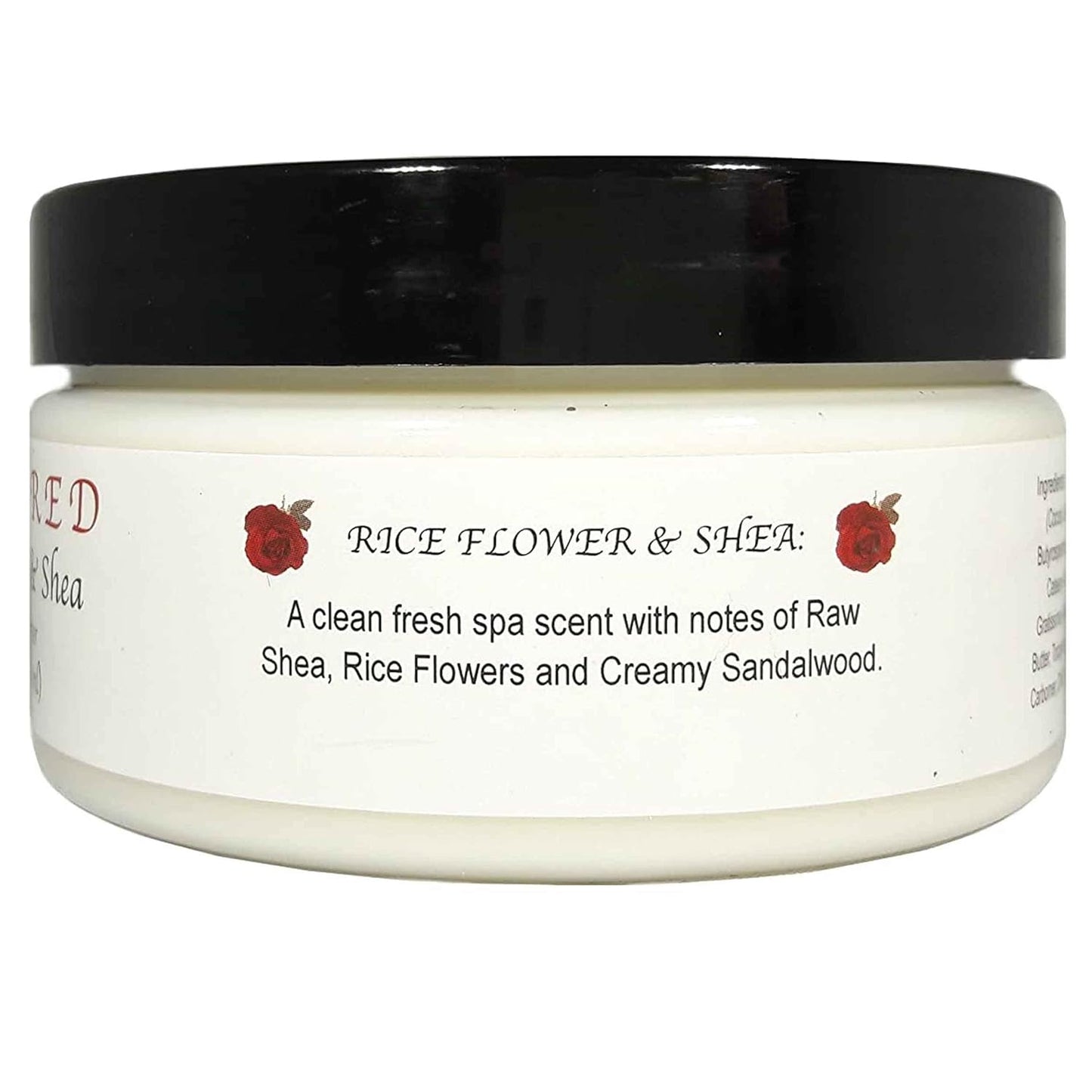 Body Butter, Rice Flower & Shea, 8 Fluid Ounce
