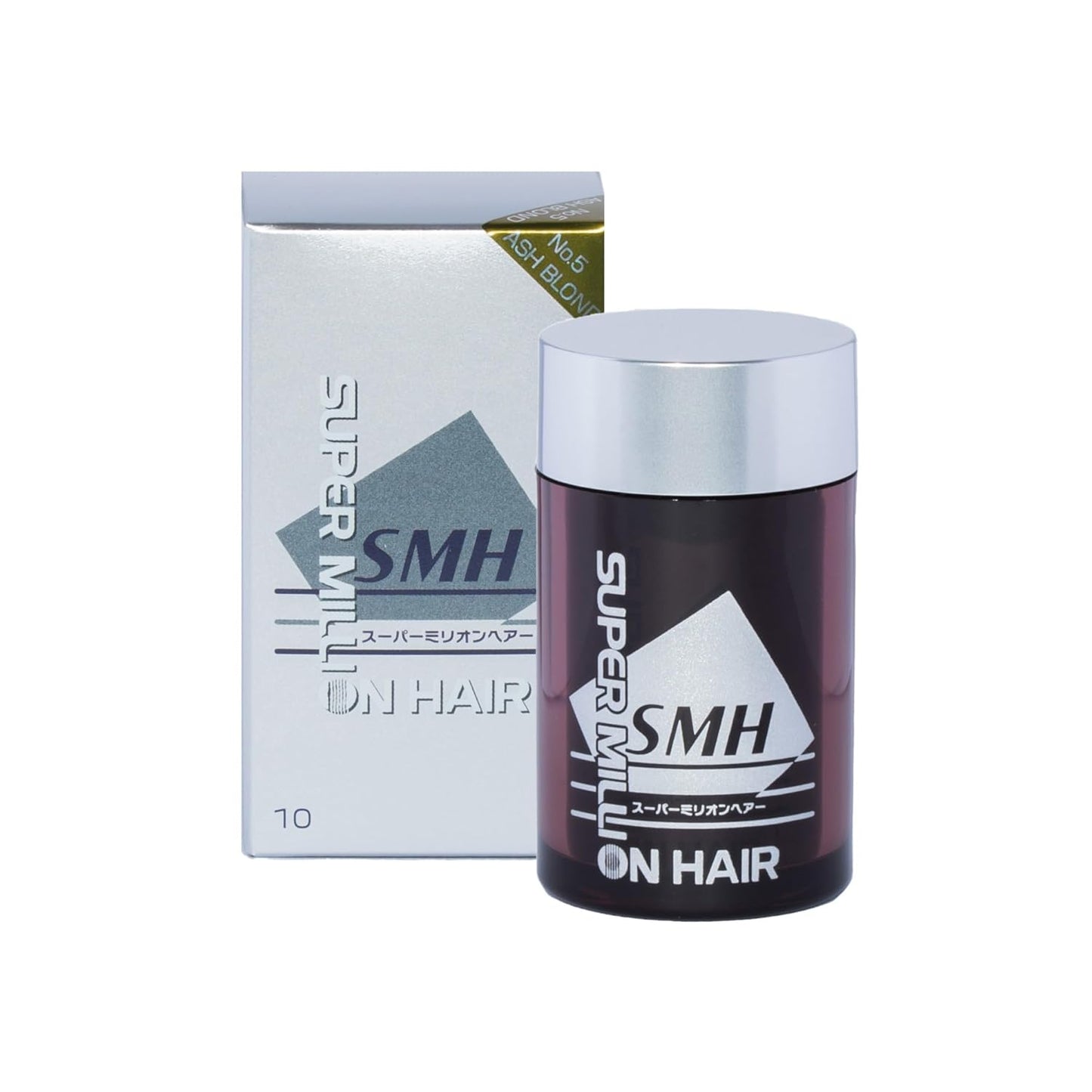 SMH Plant-Based Hair Fibers MADE IN JAPAN – Instantly Conceals Thinning Hair –Long-Lasting, Natural Look – Sweat, Water & Wind Resistant – For Men & Women (10g, Ash Blond)