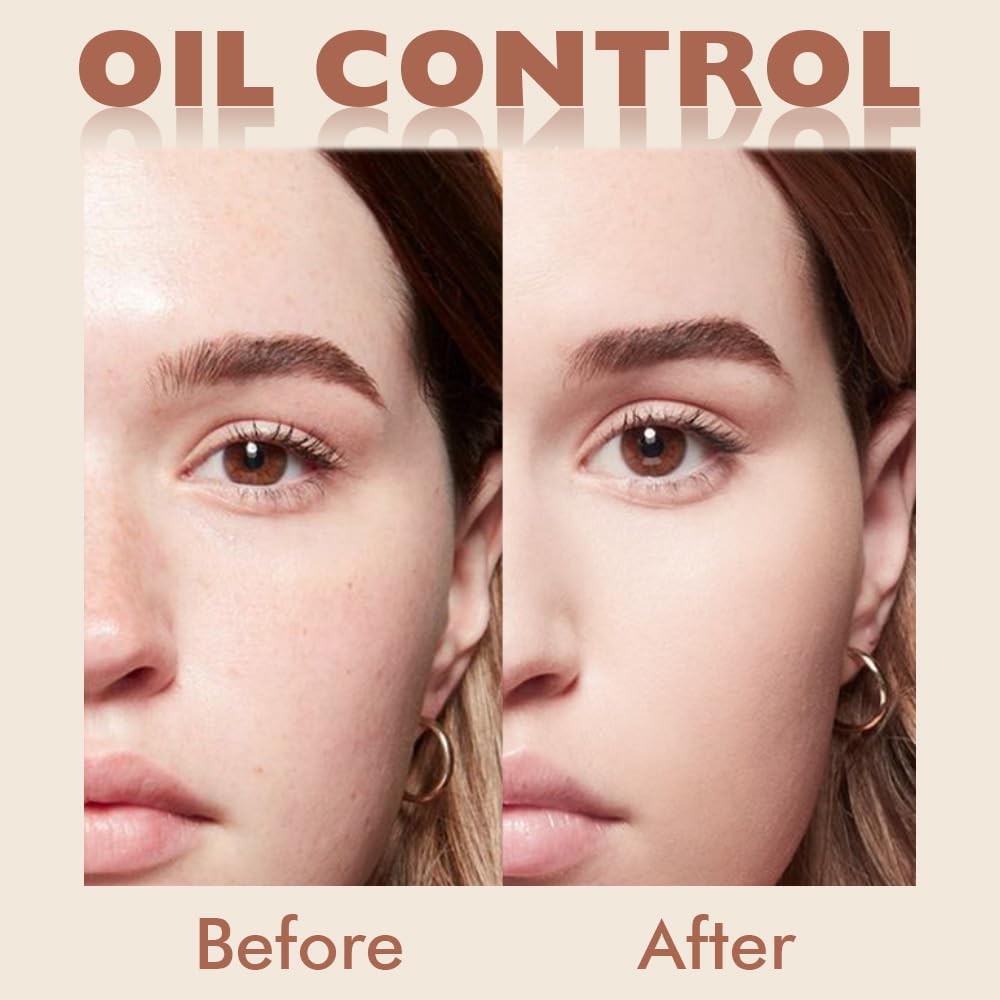 Kaely Oil Control Face Pressed Powder, Perfection Matte Compact Powder, Long Lasting Waterproof Finishing Powder Makeup, polvo compacto de maquillaje, Lightweight, Vegan, 20 Ivory