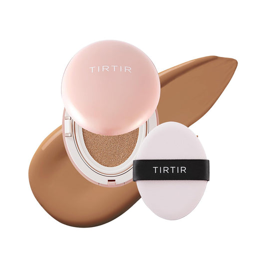 [*Mini Size*] TIRTIR All Cover Pink Cushion | Korean Cushion Foundation, (#33C Hazel, 0.15 Fl Oz)