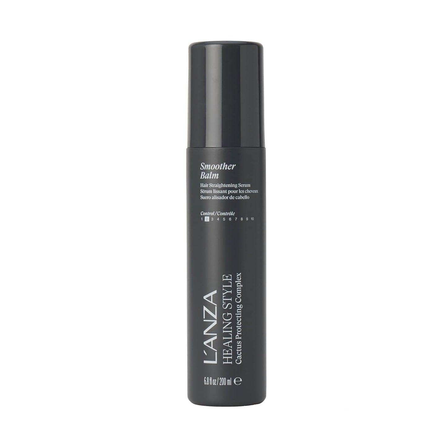 L'ANZA Healing Style Smoother Balm, New & Improved Keratin Hair Treatment & Hair Straightener Serum, Heat Protection & Anti Frizz Formula, for Curly, Frizzy & Wavy Locks