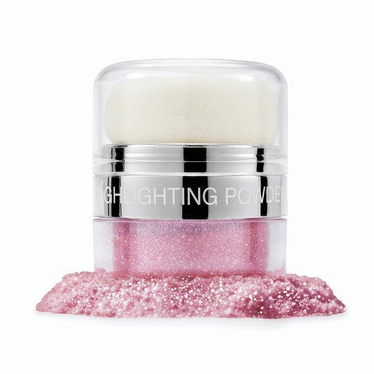 Glitter Air Cushion Highlighter Powder - 3D Contour & Brighten Face, Eyes, Body, Hair | Pearlescent Patting Powder Create a Shimmering Look | Easy-Use & Perfect for Daily & Special Occasions