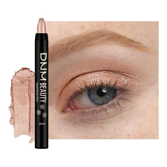 evpct Champagne Shimmer Cream Eye Shadow Sticks Brightener Pencils for Women, Metallic Champagne Eyeshadow Applicator Stick Pen Waterproof, Blendable Crease-Proof Stick Eyeshadow Shimmer Eye Makeup 74