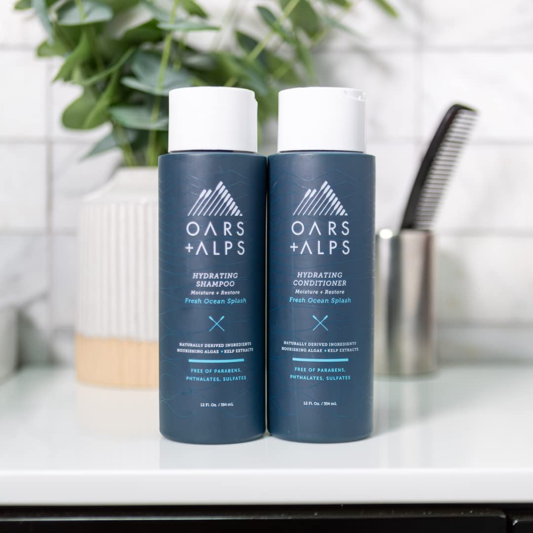 Oars + Alps Hydrating Conditioner for Men, Nourishing Formula with Clean Ingredients, Moisturizes & Softens Hair, 1 Pack, 13.5 Fl Oz