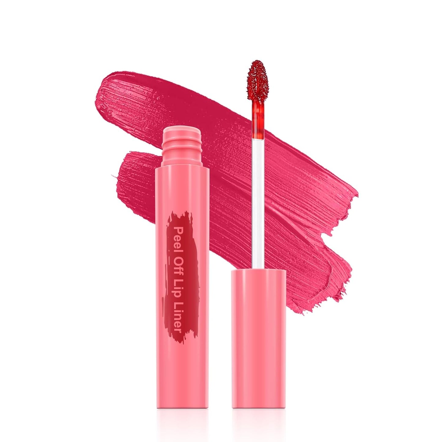 Lip Liner - Lip Stain Peel Off Moisturizing Long-Lasting & Waterproof Transfer Proof & Plumping, Non-Stick Cup Lip Liner Stain Tint For All Skin Types (Berry, 1 PCS)