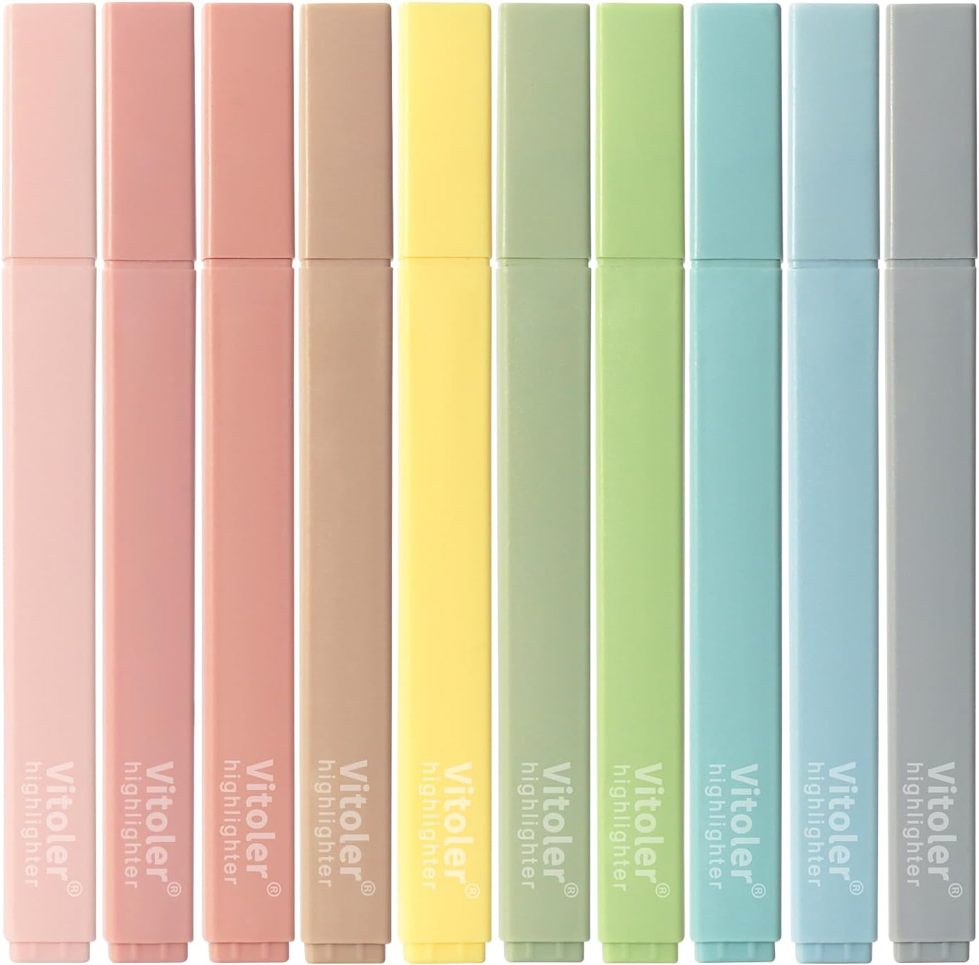 Highlighters Assorted Colors,10Pcs Bible Highlighters and Pens No Bleed, Assorted Colors, Pastel Set, Cute Marker Pens for School Journaling