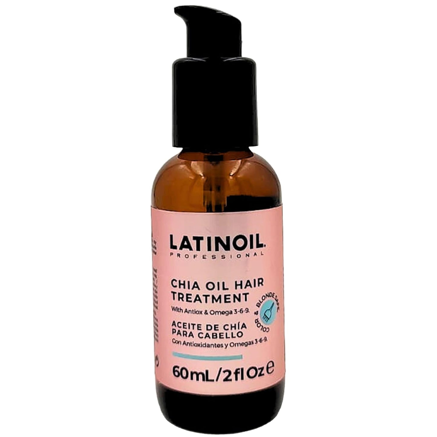 Chia Oil 2 oz / 60 ml - Instant Repair For Damaged Hair - Eliminates Frizz, Dryness - Adds Silkiness - Absorbs Fully & Quickly - Color Safe - Read our REAL Reviews