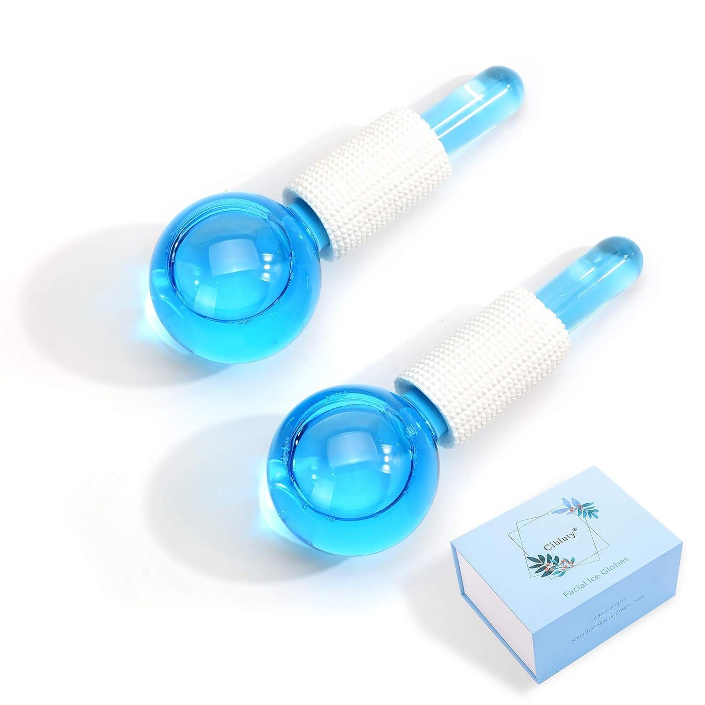 ICE Globes for Facial, 2 PCS Facial Globes for Massage Tool, Facial Roller Cold Skin Massagers, Tighten Skin, Reduce Puffiness and Dark Circles, Enhance Circulation