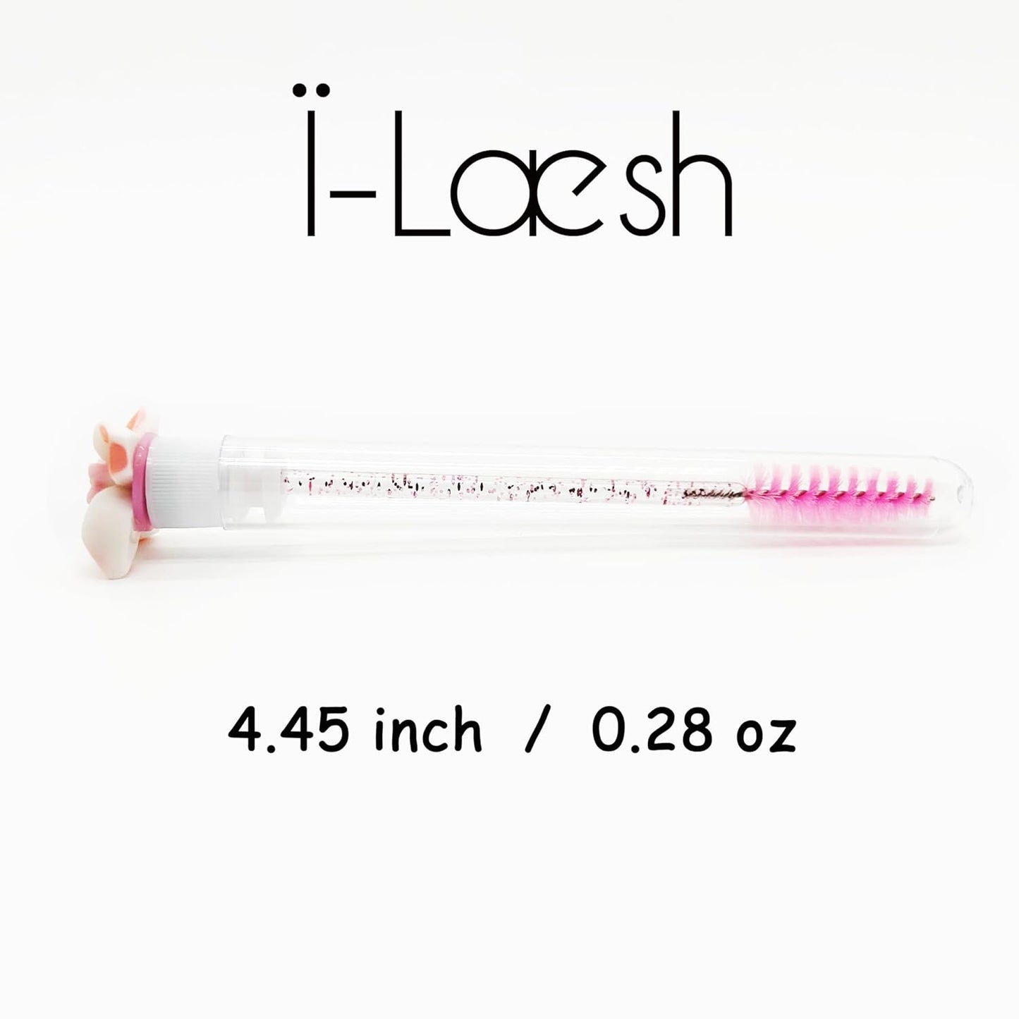 i-Laesh 20 Pcs Lash Brush Eyelash Brushes for Eyelash Extensions Spoolies Cleaning Mascara Wands Tube Diamond Disposable Makeup Tool Applicator Set Sanitary Extension Supplies (Assorted Color)