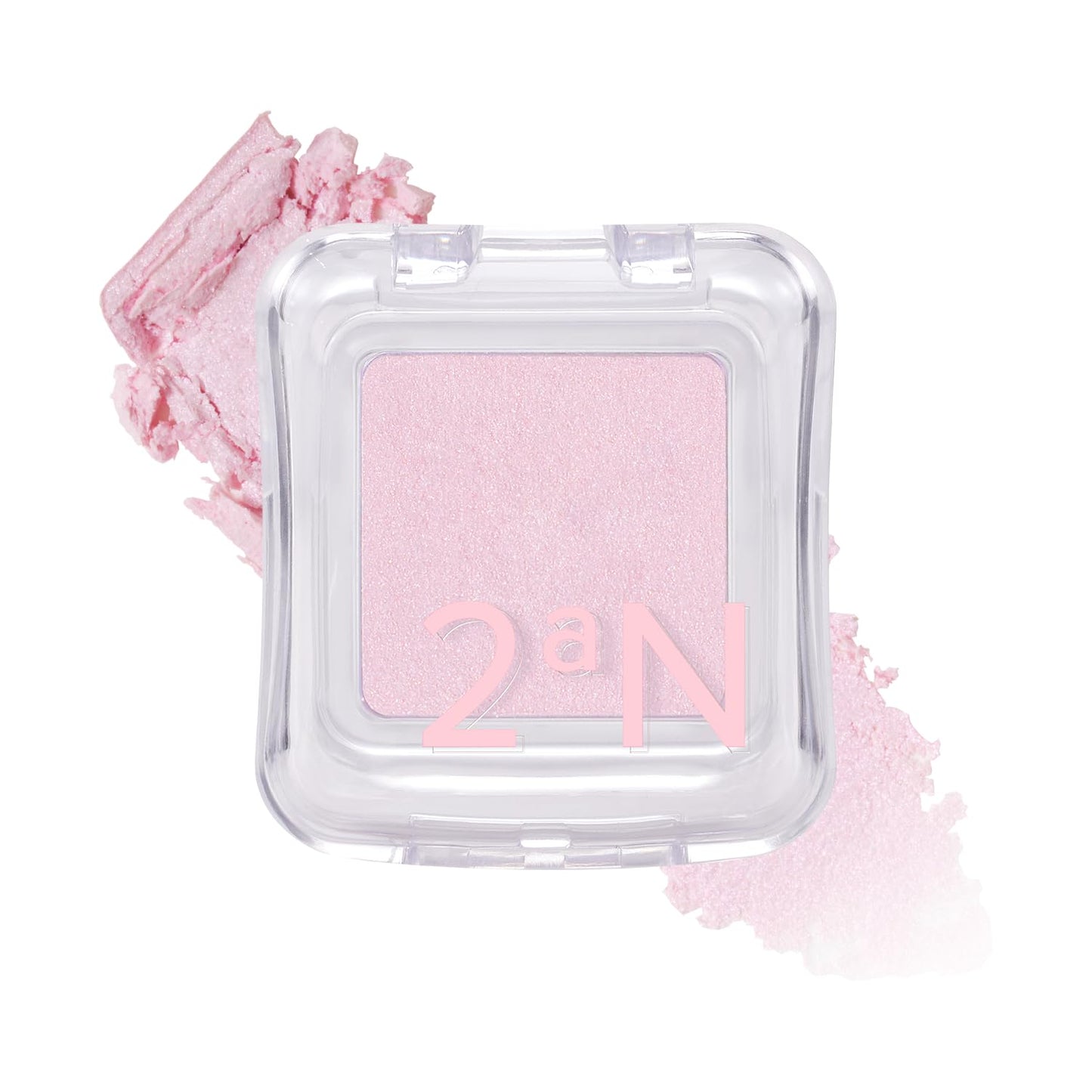 2aN Pure Glash Highlighter – Glass-Like Sheen Powder Highlighter for a Natural, Radiant Glow | Buildable, Long-Lasting, Lightweight Formula (PINKBELL, 0.8oz)