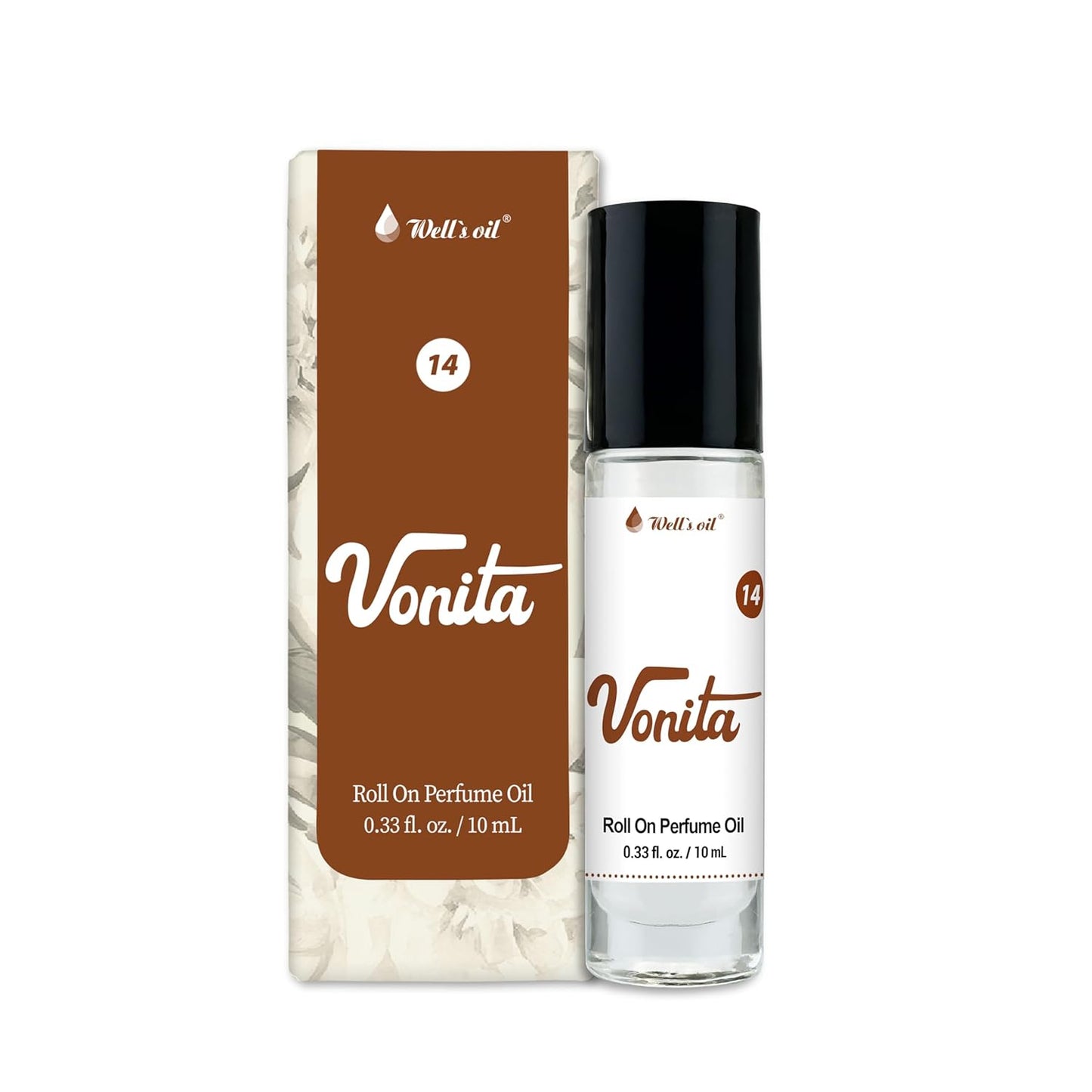 Well's Oil Roll-On Perfume Oil (Vonita) | Soft & Floral Notes | Long-Lasting | Paraben-Free | 0.33 Fl Oz / 10 ml