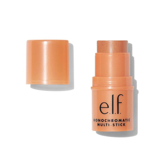 e.l.f. Monochromatic Multi Stick, Luxuriously Creamy & Blendable Color, For Eyes, Lips & Cheeks, Glowing Mango, 0.17 Oz