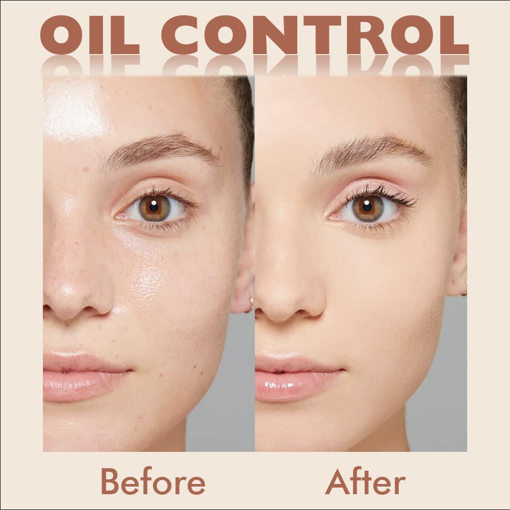 Kaely Pressed Face Powder Compact, Oil Control Flawless Makeup Setting Powder, Perfection Matte Compact Powder Foundation, polvo compacto de maquillaje, Lightweight Waterproof, 04 Nude Translucent