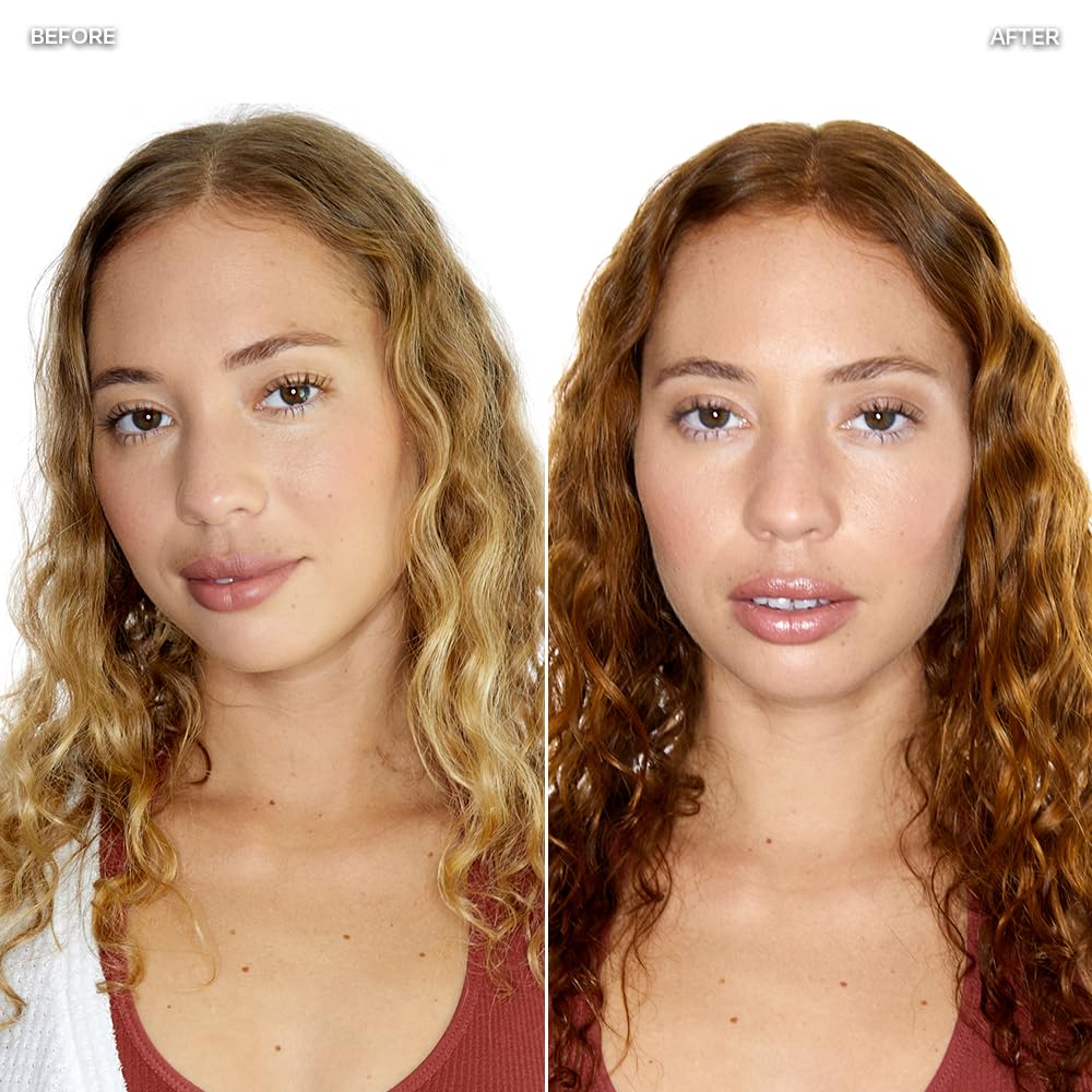 Overtone Daily Color Depositing Conditioner For All Hair Types: 8 oz Temporary Coloring Conditioner with Shea Butter & Coconut Oil - Refresh Color & Prevent Fading - Vegan & Cruelty-Free, Golden Brown