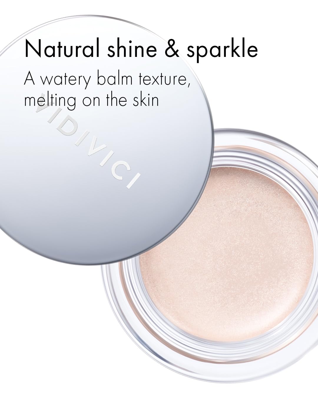 VIDIVICI Millennial Glow Cream Illumination - Creamy Light Face Luminizer Highlighter for Dewy, Glow Makeup - Ultra Fine and Light Reflecting Particles, 0.21oz.