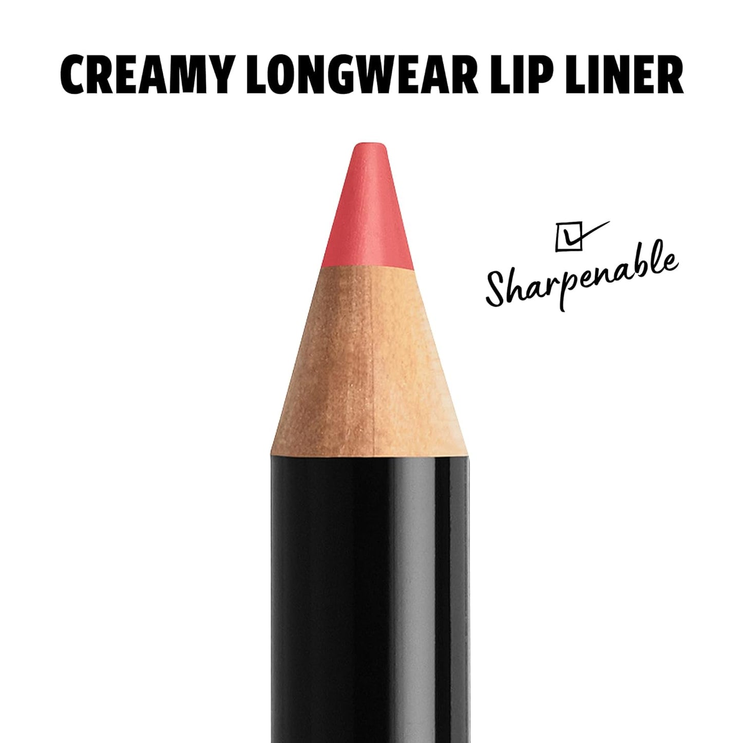 NYX PROFESSIONAL MAKEUP Slim Lip Pencil, Long-Lasting Creamy Lip Liner - Hot Red (Pack of 2)