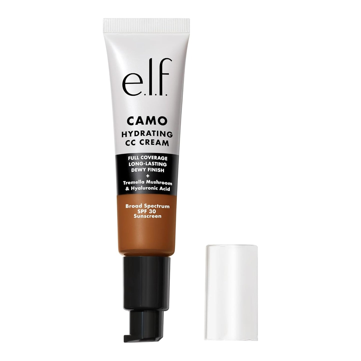 e.l.f. Hydrating Camo CC Cream, SPF 30, Color Correcting Full Coverage Foundation For A Dewy Finish, Vegan & Cruelty-Free, Rich 620 W