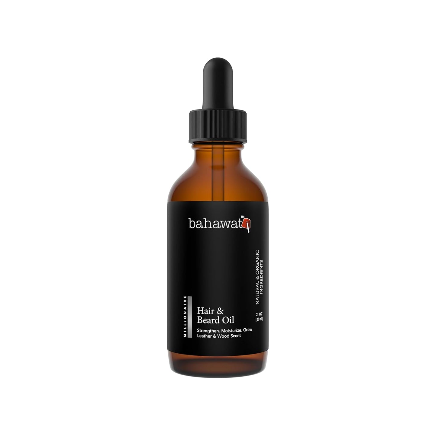 Premium Beard Oil Conditioner & Softener - Millionaire - 2 ounce - Beard Itch and Dry Skin Relief - Handcrafted from Natural Ingredients - Made in the USA