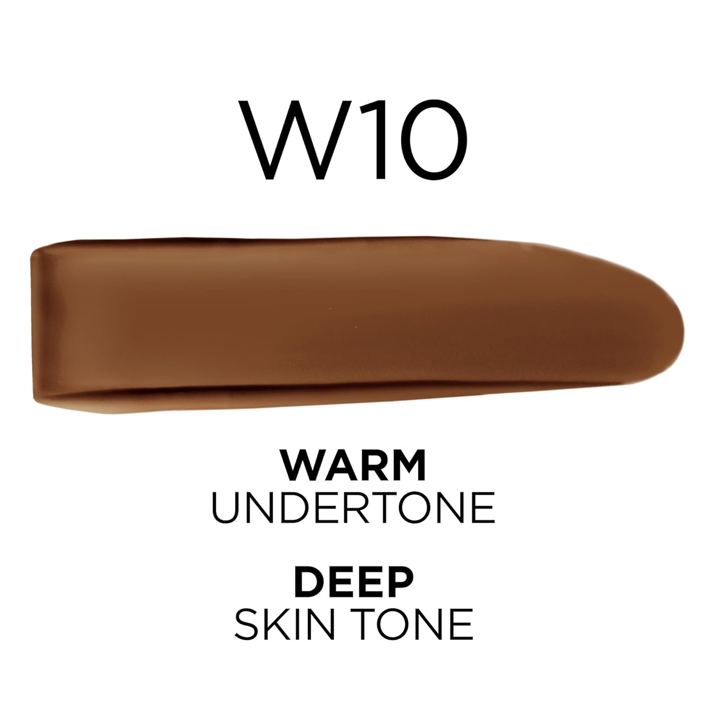 L'Oreal Paris True Match Super-Blendable Foundation, Medium Coverage Liquid Foundation Makeup, W10, Deep, 1 Fl Oz