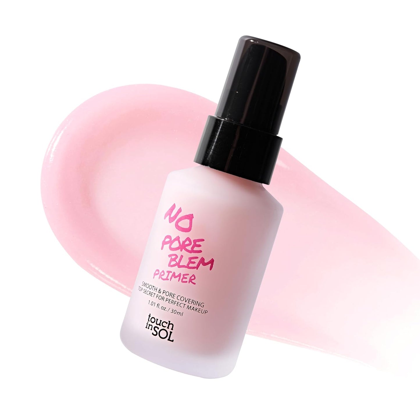 TOUCH IN SOL No Poreblem Primer – Pore Primer for Korean Makeup, Mattifying Primer for Oily Skin, Pore Eraser for Large Pores, Blurring Finish from K Beauty (1.01 fl.oz/30ml)