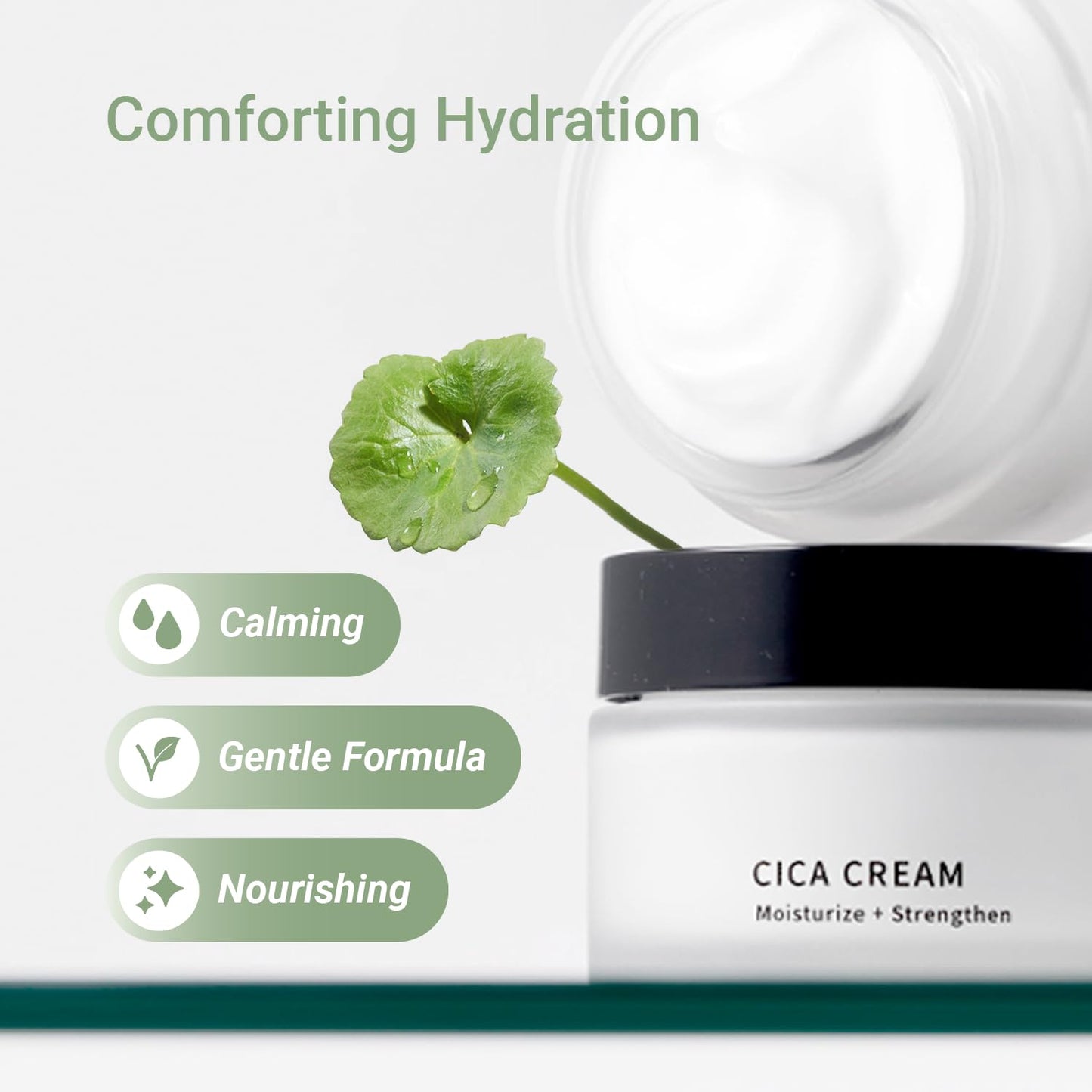 Meebak Cica Cream | Daily Repair Moisturizer with Niacinamide, Ceramide, & Retinol | Deep Hydration & Soothing | Locks in Moisture | Suitable for Sensitive Skin