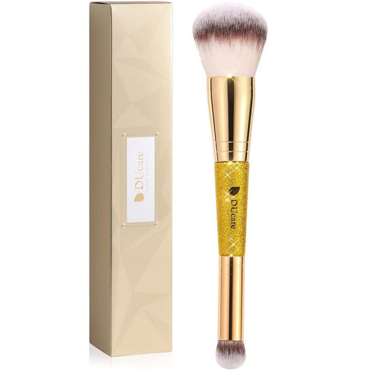 DUcare Powder Concealer Brush Foundation Makeup Brushes Double Ended Perfect for Rounded Taperd Liquid, Cream, Powder,Blending, Buffing