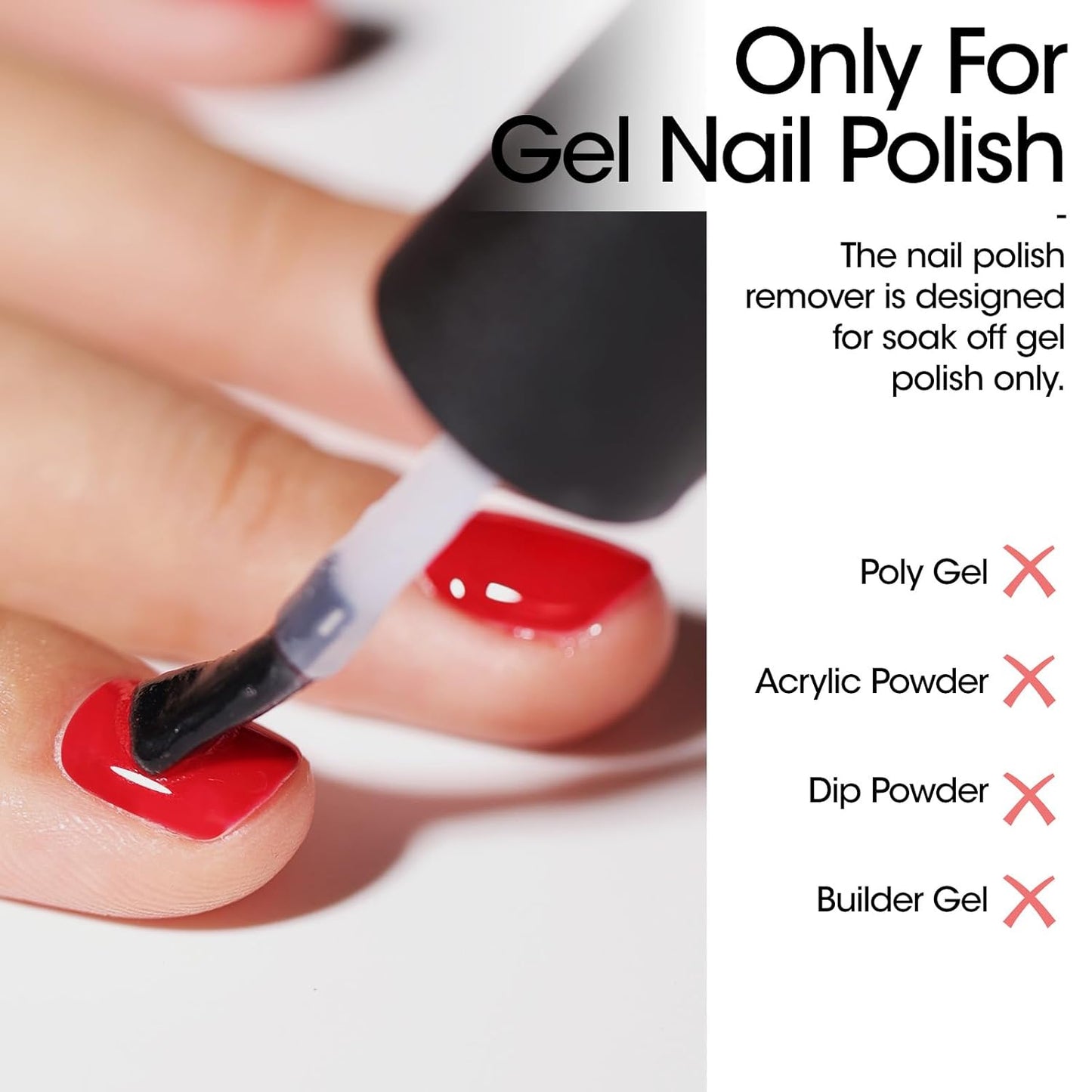 Gellen Gel Nail Polish Remover - 2Pcs Gel Polish Remover for Nails with Cuticle Pusher and Cuticle Oil, Quick & Easy Gel Nail Polish Removal in 2-5 Minutes, No Need Soaking or Wrapping 15ml 0.5fl.oz