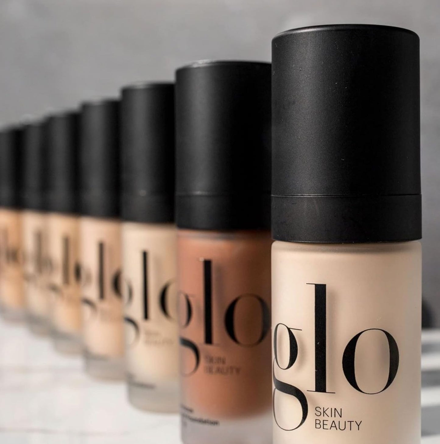 Glo Skin Beauty Luminous Liquid Foundation with SPF 18 (Alabaster) - Mineral Makeup, Improves Uneven Skin Tone, Smooths & Corrects Imperfections, Sheer to Medium Coverage, Dewy Finish