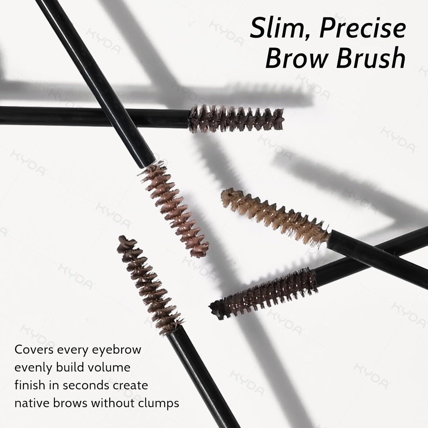 KYDA 2 Pcs Tinted Eyebrow Cream, Ultra-Fine Brush Tinted Brow Gel, Waterproof Smudgeproof Eyebrow Mascara, Long Wear, Natural Brow Makeup without Clumping, Cold Grey