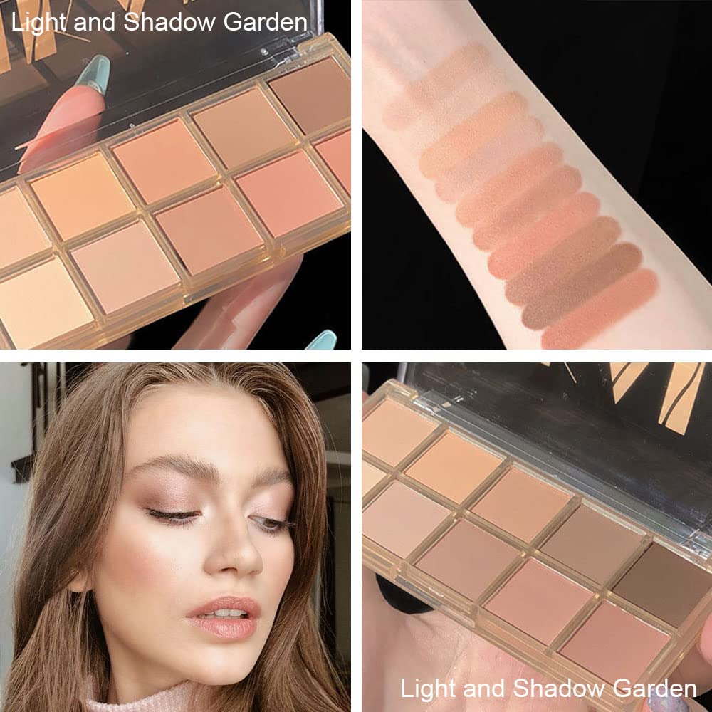 AMY'S DIARY 12Color Light Pink Purple Eyeshadow Palette, Long-Lasting, and Highly Pigmented. Elevate Your Eye Makeup– Unleash Your Unique Style (10 colors 09#)