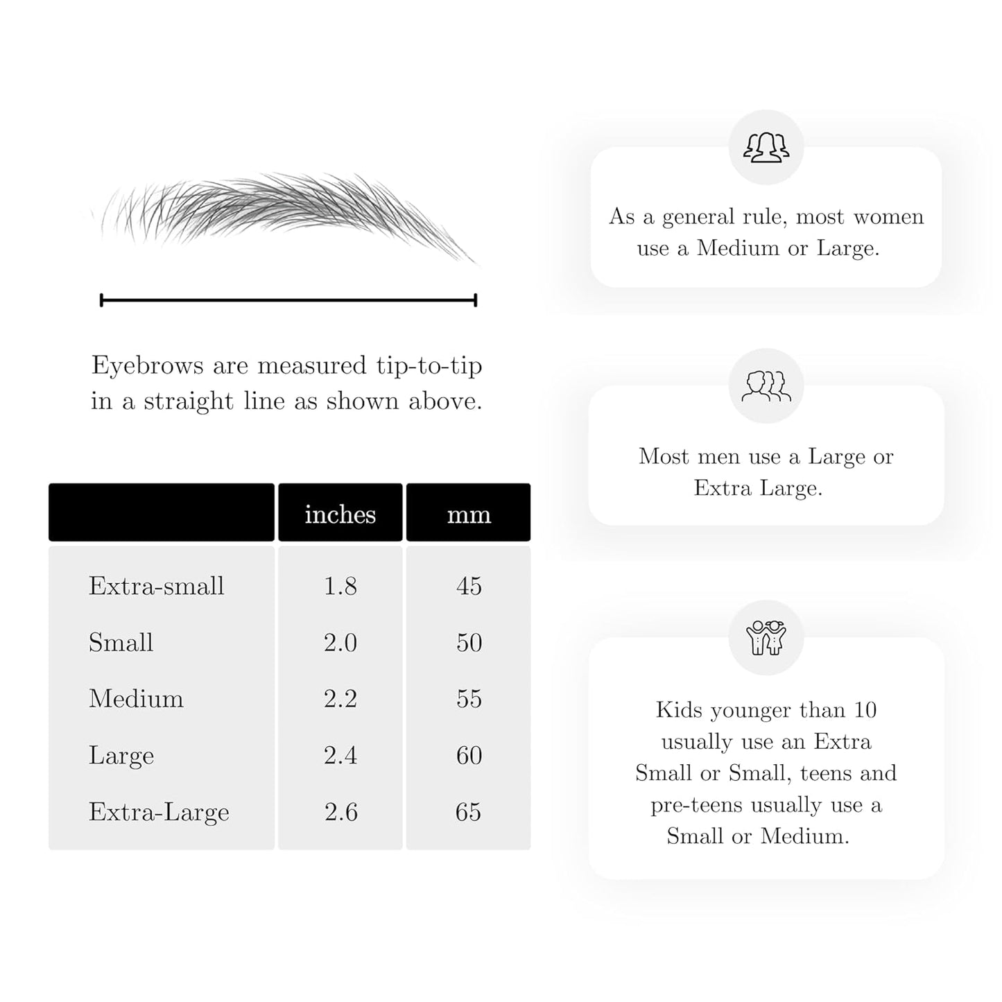 (10 pairs) Natural Black Temporary Eyebrow Tattoo - Extra Large Size - Waterproof & Smudgeproof - Sassy Swerve Style Eyebrow Stickers - Sheet Lasts up to 30 Days - Won't Work on Existing Brows