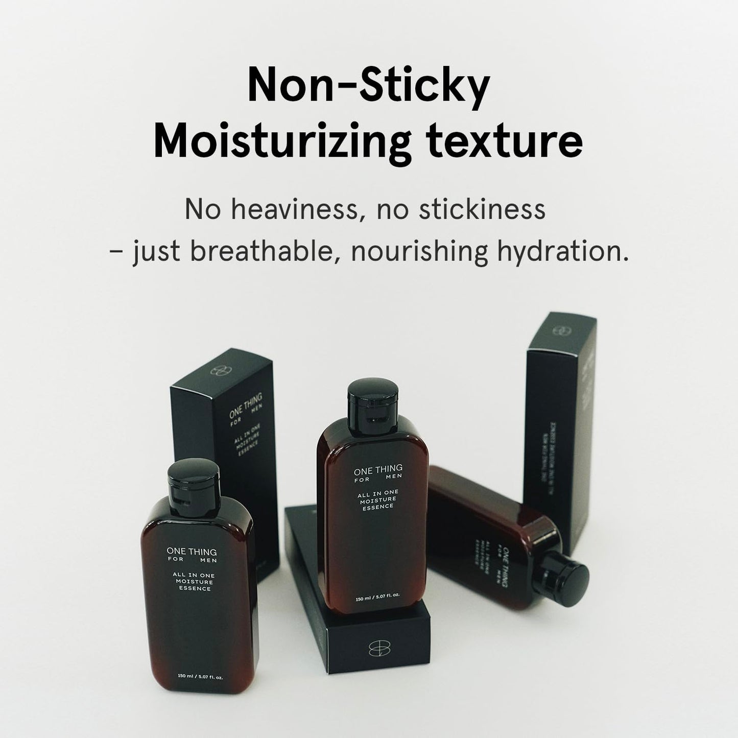 ONE THING FOR MEN All in One Moisture Essence 5.07 Fl Oz | 4-in-1 Soothing Mens Face Moisturizer, Toner, Aftershave Lotion, Daily Hydrating Serum, HA Hyaluronic Acid, Barrier Relief | Korean Skin Care