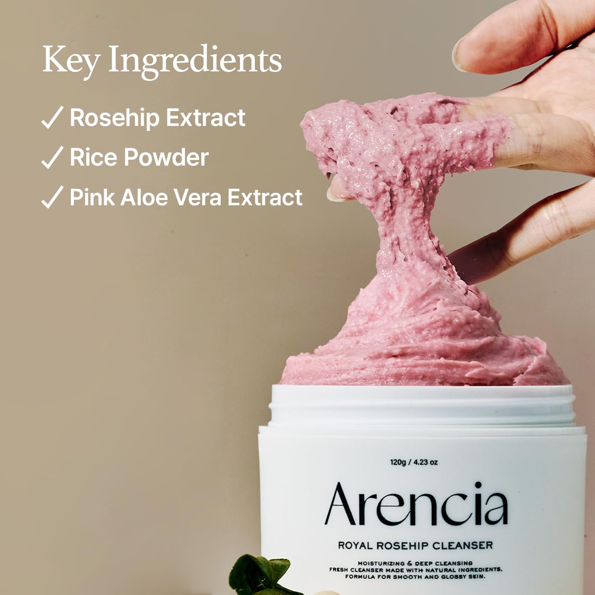 Fresh Rosehip Rice Mochi Cleanser