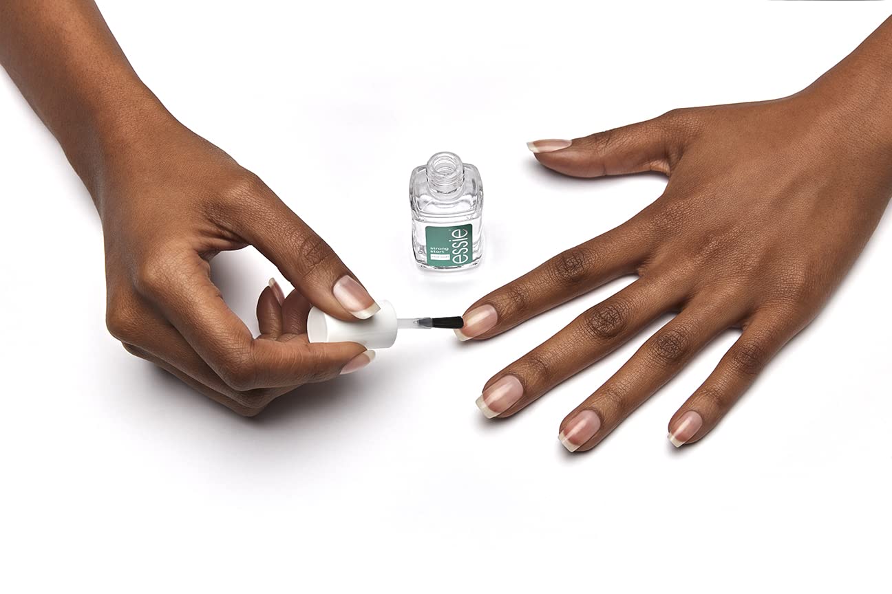 Essie Base Coat & Top Coat Set, Strong Start Strengthener Base Coat + Speed Setter Fast-Drying Top Coat, Gifts For Women And Men, 0.46 Fl Oz Each