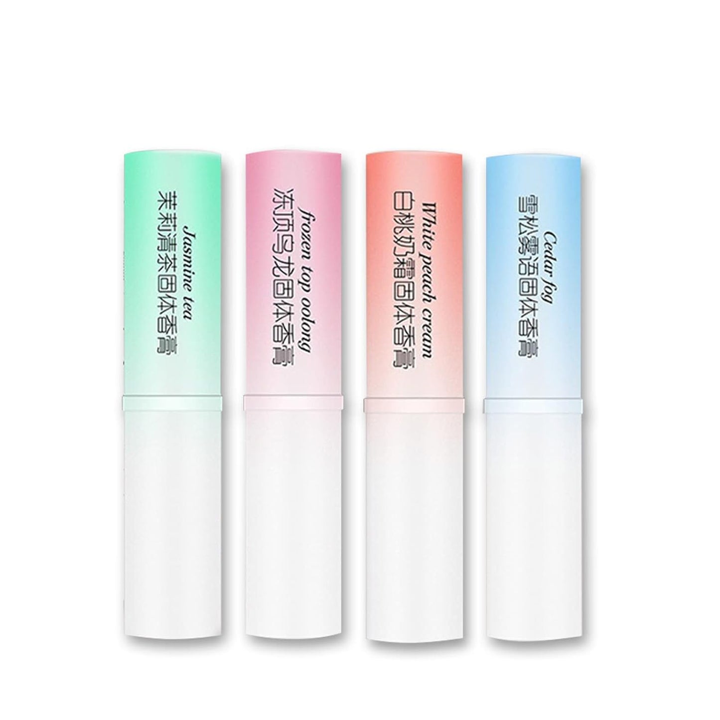4PCS Solid Balm Sets Solid Portable Pocket Balm Perfume Perfect for Travel Use Natural Fragrance Parfum for Women, ALCOHOL-FREE