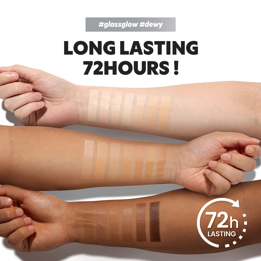 TIRTIR Mask Fit Aura Silver Cushion Foundation | Semi-glow Finish, Natural Coverage, Moisturizing, Lightweight, Korean cushion foundation (#21W Natural Ivory, Full Size, 0.63 Fl Oz)