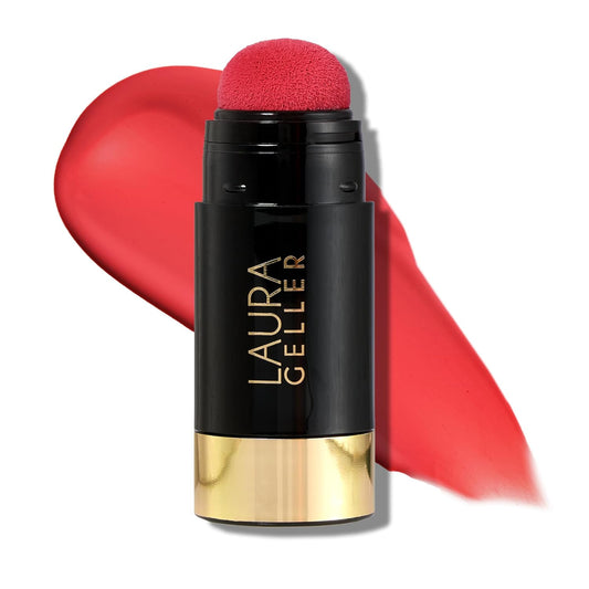 LAURA GELLER NEW YORK Serum Blush Tint, Lightweight Liquid Blush for Cheeks, Weightless Watercolor Sheer Finish, Graceful Guava