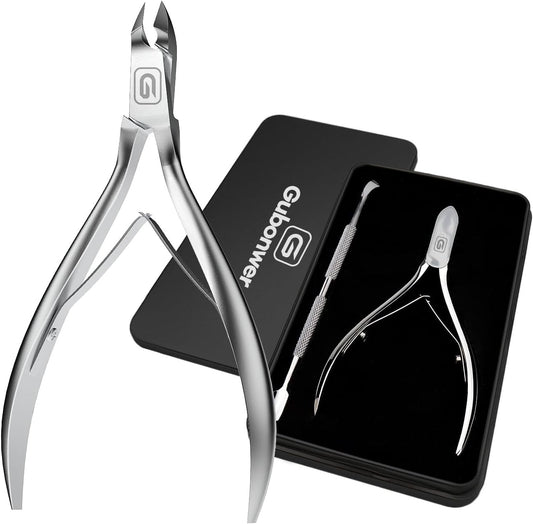 Cuticle Trimmer 3/4 Jaw Extremely Sharp Cuticle Nippers Scissors Stainless Steel Clippers Cutter Remover Pedicure Manicure Nail Tool, cuticle pusher, nail cuticle trimmer professional cuticle cutter