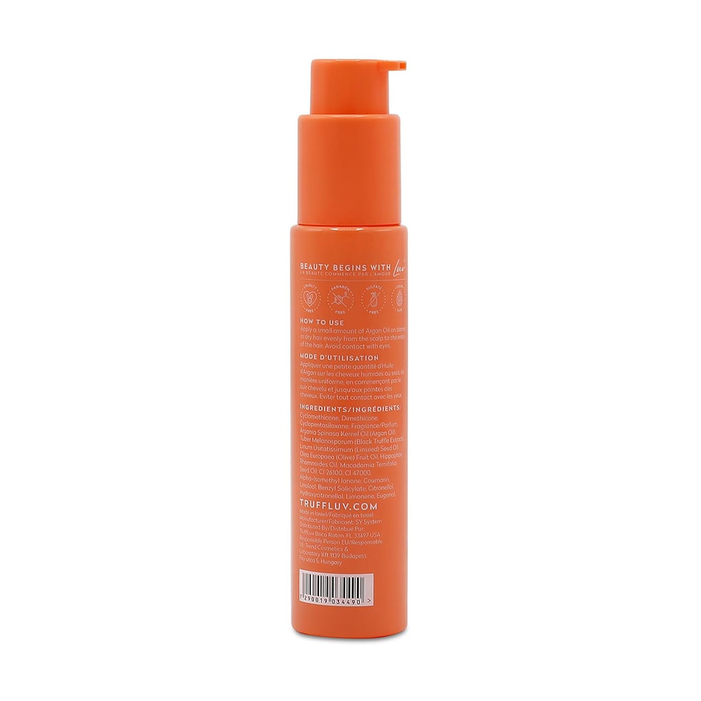 | Nourish Collection Argan Oil, Infused with Black Truffle Extract, Hydrating and Repairing Hair Serum, Smooths Frizz, Repairs Split Ends, Boost Shine, Paraben Free, Sulfate Free, 1.7 Fl Oz