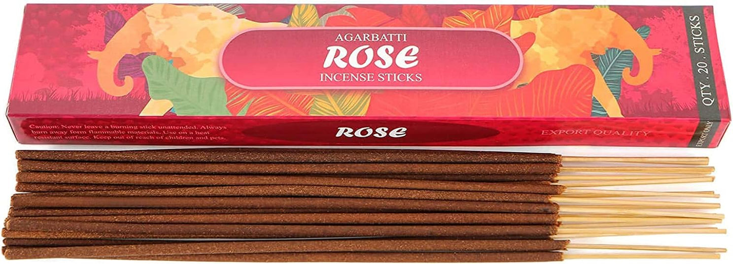 Incense Sticks Variety Pack 120 Sticks - Ocean Lavender Jasmine Rose Lemon Blossom for Aromatherapy,Relaxation Meditation,Yoga
