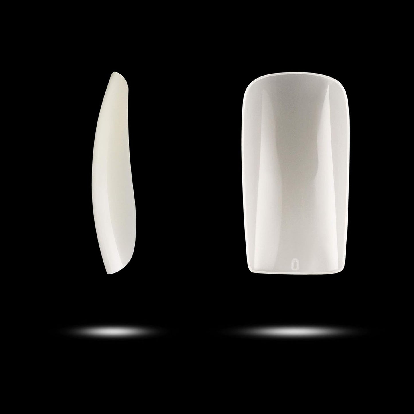 Full Cover Acrylic False Nail Tips, 1000PCS Fake Nail Shape Artificial False Nails Tips 10 Sizes with Case for Nail Art Salons (Clear+Natural)