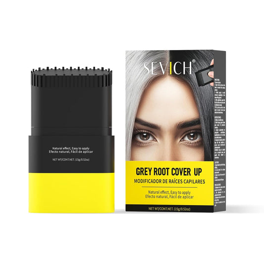SEVICH Touch Up Comb 2 in 1 Korean, Instant Hair Root Touch-Up Stick | Dual-Sided Design For Natural Gray Coverage, Long-Lasting Moisturizing Formula With Plant Extracts,15g Medium brown